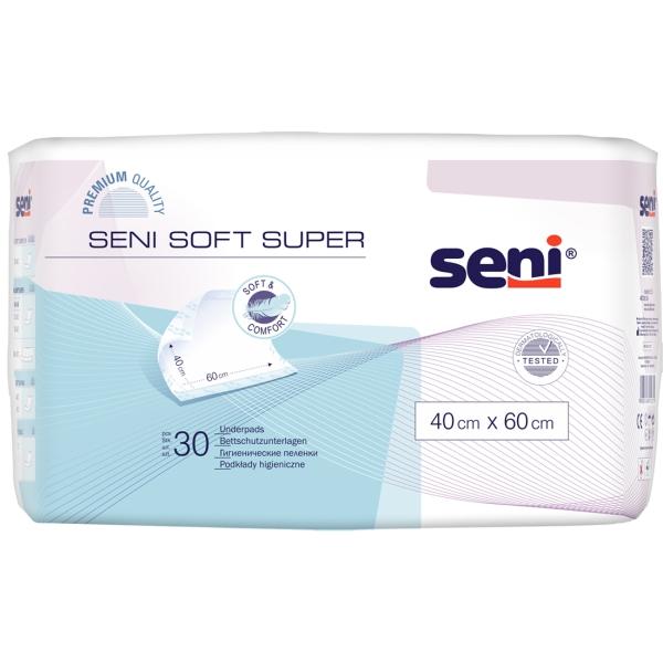Seni Soft Super 40 x 60 cm Bettschutzunterlagen 1 Beutel = 30 Stück