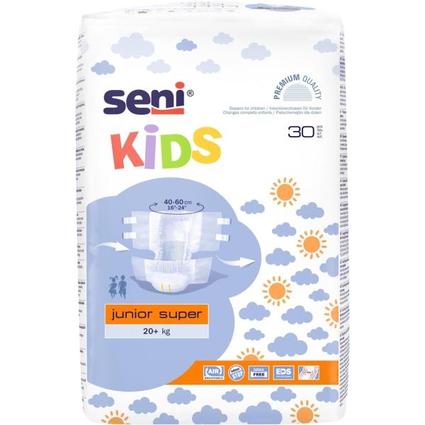 Seni Kids Junior Super Klettwindel für Kinder 20+ kg 1 Beutel = 30 Stück