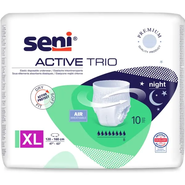 Seni Active Trio Gr. XL Inkontinenzpants für die Nacht 1 Beutel = 10 Stück