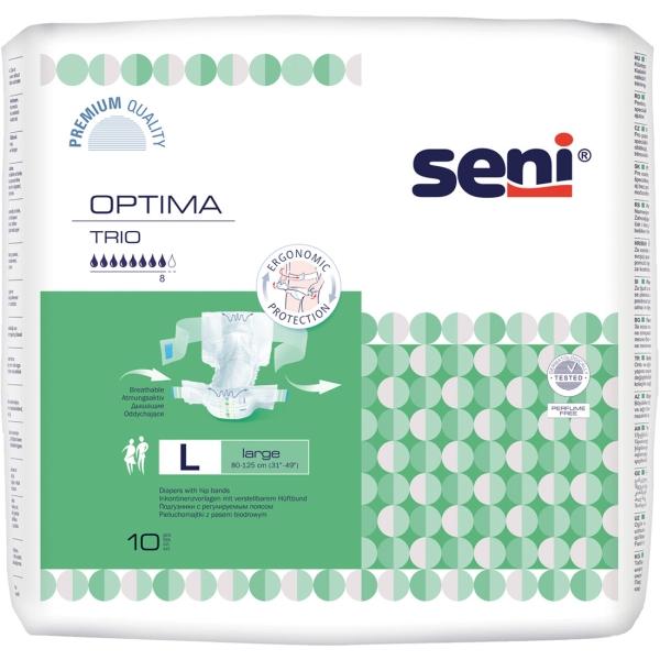 Seni Optima Trio Gr. L Inkontinenzvorlage mit Hüftgürtel 1 Beutel = 10 Stück