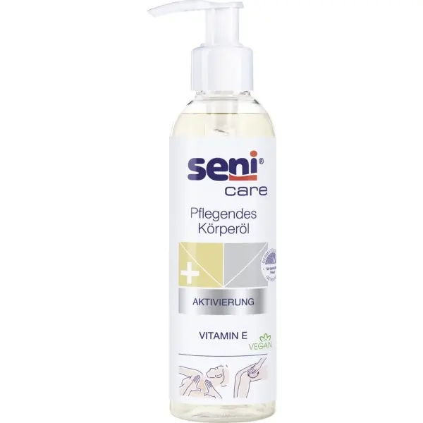 Seni Care pflegendes Körperöl für trockene und empfindliche Haut 200 ml Flasche