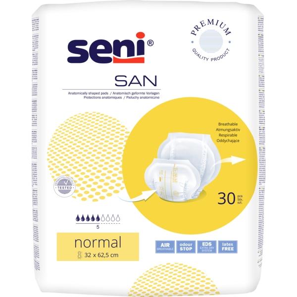 Seni San Normal anatomisch geformte Vorlage 1 Beutel = 30 Stück