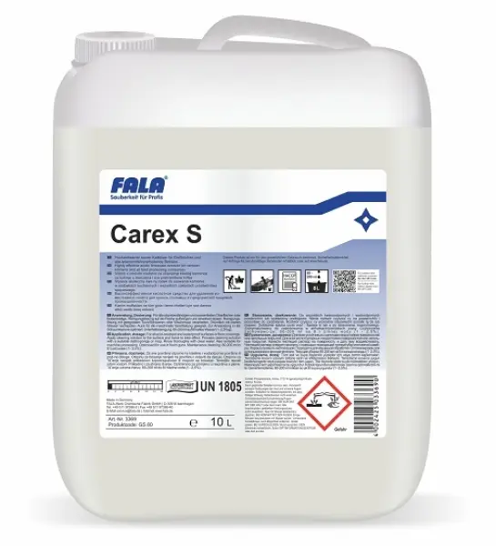 FALA Carex S Hochwirksamer saurer Kalklöser für Großküchen 10 l Kanister