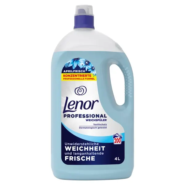 Lenor Professional Weichspüler Aprilfrisch Konzentrat 4 l Flasche Lenor Professional Weichspüler Aprilfrisch Konzentrat 4 l Flasche
