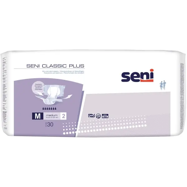 Seni Classic Plus Gr. M Inkontinenz-Windeln für Erwachsene 1 Beutel = 30 Stück