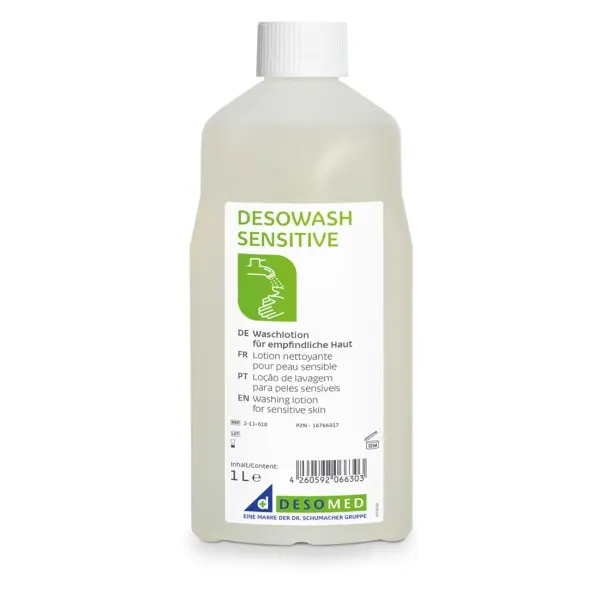 DESOMED DESOWASH SENSITIVE Waschlotion für empfindliche Haut 1 l Spenderflasche