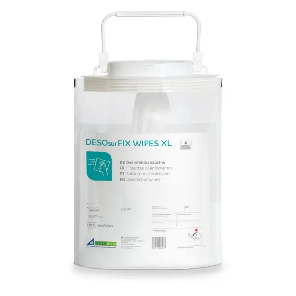 DESOMED DESOsurFIX WIPES XL alkoholische Schnelldesinfektionstücher 1 Spender = 120 Tücher