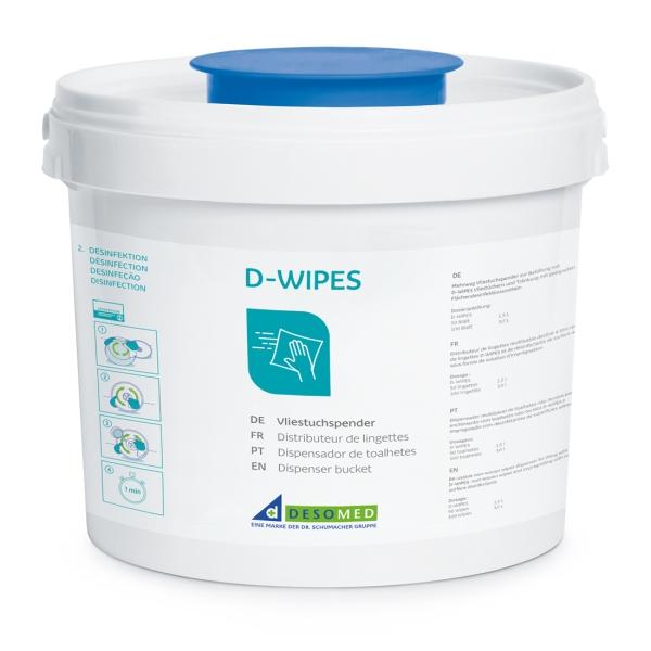 DESOMED D-WIPES Vliestuchspender Spendereimer für Vliestücher - unbefüllt -