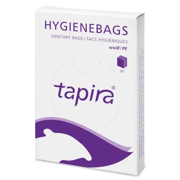 tapira Hygienebeutel aus PE weiß für Hygienebeutelspender 1 Box = 30 Stück