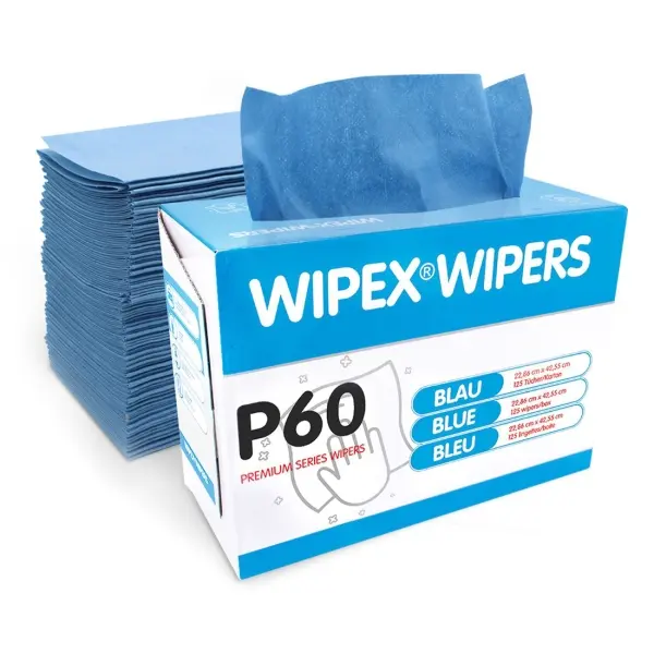 WIPEX WIPERS P60 Universal-Reinigungsboxen blau 23 x 42 cm 1 Karton = 10 Boxen a 125 Tücher