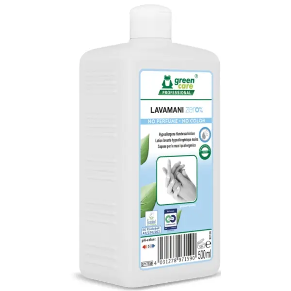 TANA green care LAVAMANI zero% Handseife mit Pflegeeffekt 500 ml Flasche