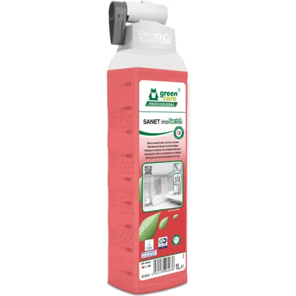 TANA green care SANET inoSwitch Ultrakonzentrierter Sanitärreiniger 1 l Dosierflasche