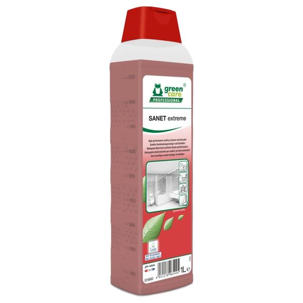 TANA SANET extreme Sanitär-Hochleistungsreiniger und Entkalker 1 l Flasche