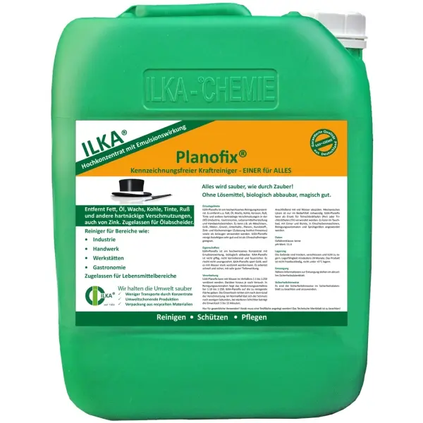ILKA Planofix Kraftreiniger hochwirksames Konzentrat mit Emulsionswirkung 10 l Kanister