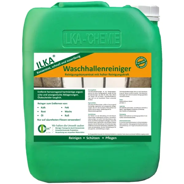 ILKA Waschhallenreiniger Reinigungskonzentrat mit hoher Reinigungskraft 10 l Kanister