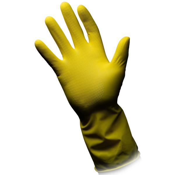 CLEAN-COMFORT Gummihandschuhe Latex Haushaltshandschuhe gelb Gr. S