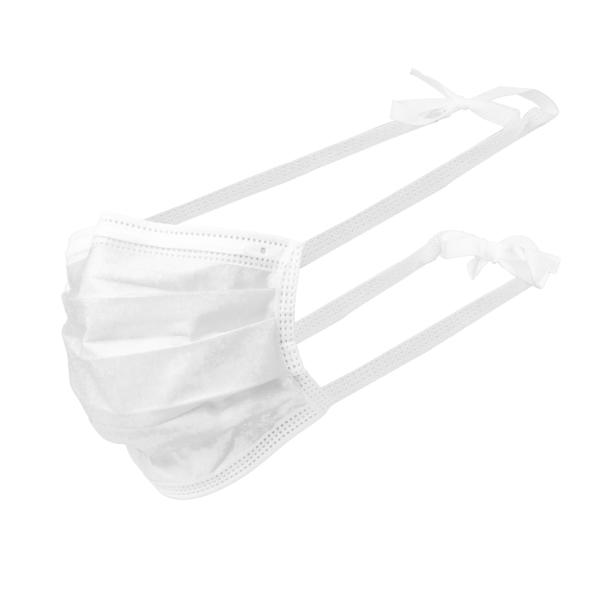 BASIC PLUS Mundschutzmaske zum Binden 3-lagig, Typ II, weiß 1 Box = 50 Stück