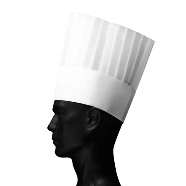 PROFI Einweg-Kochmütze aus Papier, eckig 1 Beutel = 10 Stück