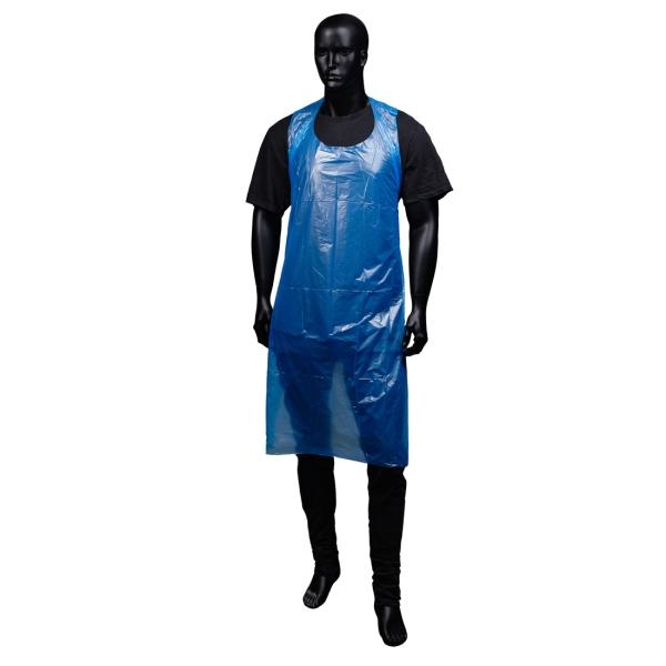 MED-COMFORT PE-Einwegschürzen 80 x 125 cm, blau gehämmert 1 Box = 100 Stück