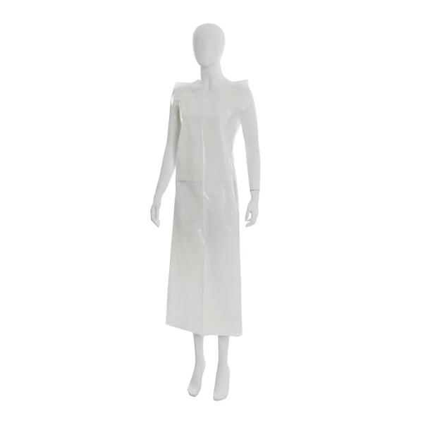 MED-COMFORT PE-Einwegschürzen geblockt heavy 75 x 140 cm, weiß glatt 1 Pack = 50 Stück