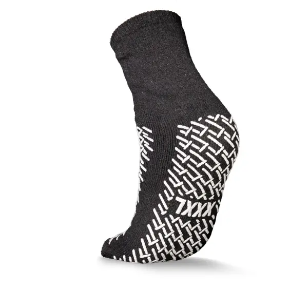 ECO-PLUS Einweg-Antirutsch-Socken beidseitig beschichtet, anthrazit Gr. XXXL (47-49)