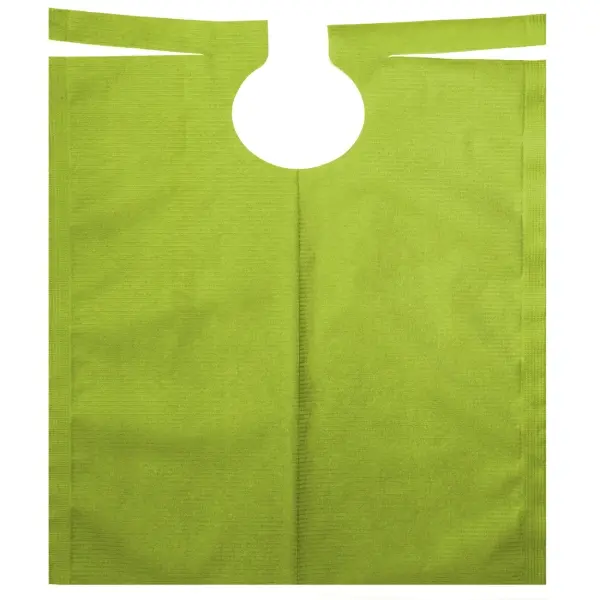 AMPri Dental Patientenumhang mit PE Beschichtung 530 x 600 mm, limette 1 Rolle = 80 Stück