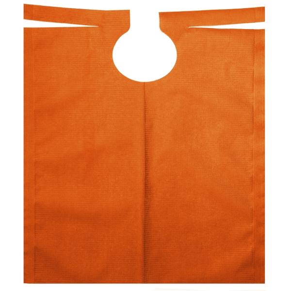 AMPri Dental Patientenumhang mit PE Beschichtung 530 x 600 mm, orange 1 Rolle = 80 Stück