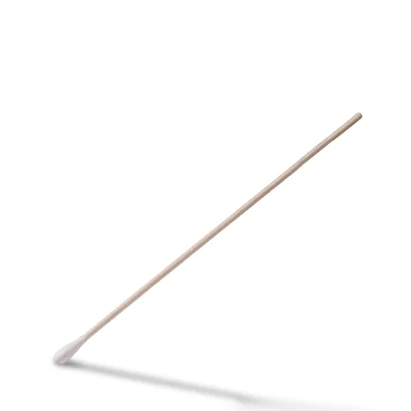 Top-Comfort Wattestäbchen 15 cm kleiner Wattekopf mit Holzstiel 1 Beutel = 100 Stück