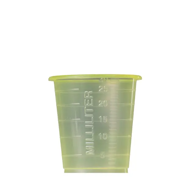 MED-COMFORT ECO Einmal Medizinbecher 30 ml graduiert, unsteril, gelb 1 Karton = 4800 Stück
