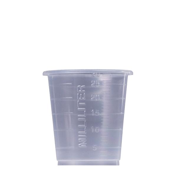 MED-COMFORT ECO Einmal Medizinbecher 30 ml graduiert, unsteril, transparent, (4800 Stück) 1 Karton = 60 Beutel
