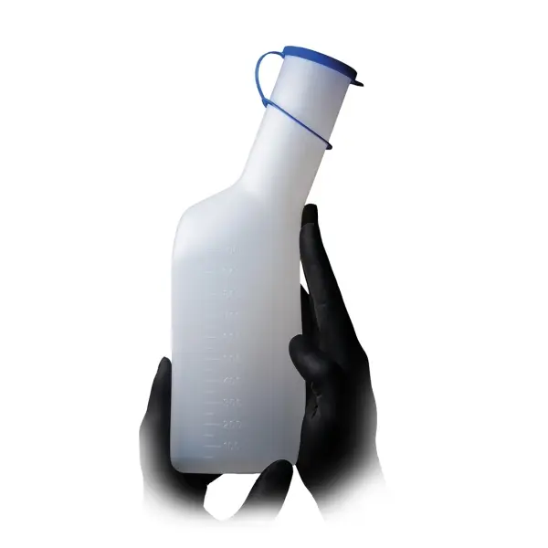 AMPri Urinflasche für Männer 1 l Polyethylen, eckig weiß