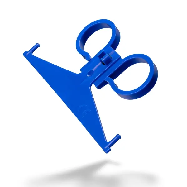 AMPri Urinbeutelhalter aus Kunststoff blau 