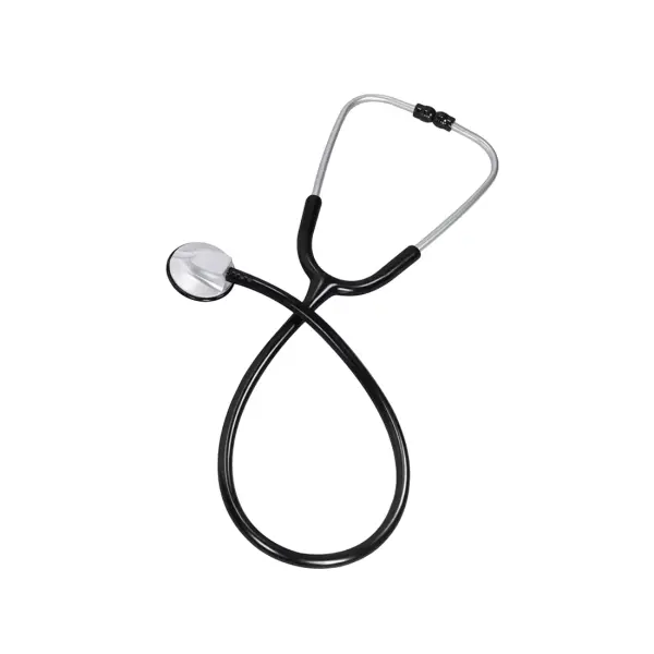 MED-COMFORT Flachkopf Stethoskop Deluxe  schwarz