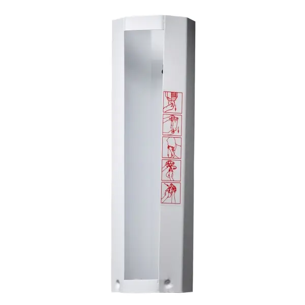 AMPri Spender für Auffangbeutel aus Metall weiß Größe XL (für 65 Beutel)