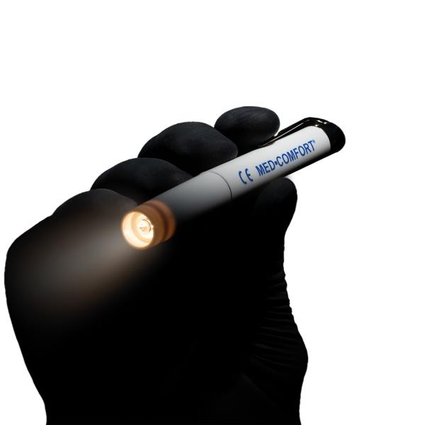MED-COMFORT Diagnostikleuchte mit Batterie aus Metall weiß