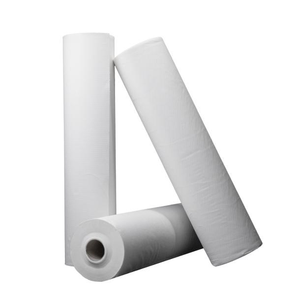 PaperComfort Ärzterollen 2-lagig Liegenabdeckrollen Zellstoff, weiß, 50 cm x 50 m,  1 Karton = 9 Rollen