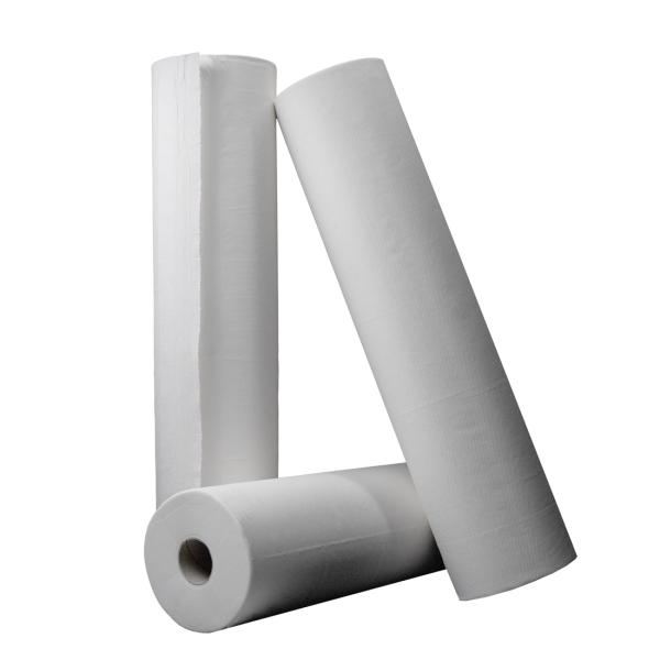 PaperComfort Ärzterollen 2-lagig Liegenabdeckrollen Zellstoff, weiß, 55 cm x 50 m 1 Karton = 9 Rollen
