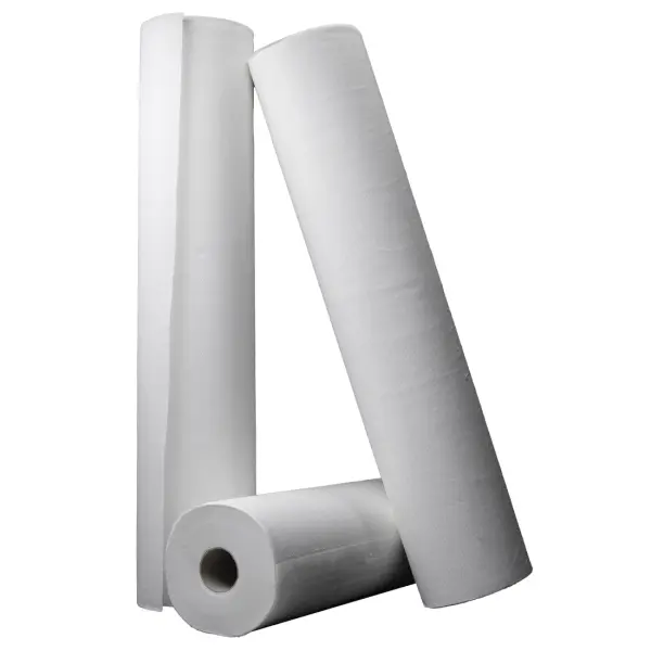 PaperComfort Ärzterollen 2-lagig Liegenabdeckrollen Zellstoff, weiß, 59 cm x 50 m 1 Karton = 9 Rollen