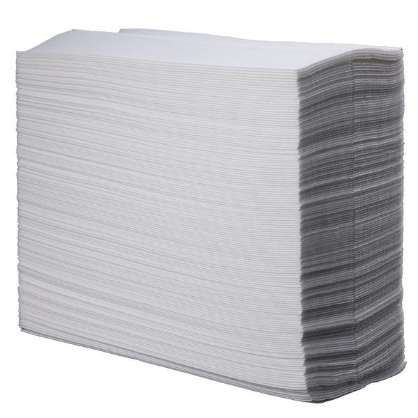 AMPri Einweg-Wischtücher Airlaid-Zellstoffvlies, weiß, 20 x 25 cm 1 Karton = 1200 Stück