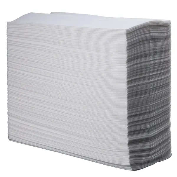 AMPri Einweg-Wischtücher Airlaid-Zellstoffvlies, weiß, 20 x 25 cm 1 Karton = 1200 Stück