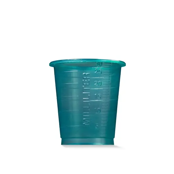 AMPri Einmal Medizinbecher  30 ml graduiert, grün, (4800 Stück) 1 Karton = 60 Beutel