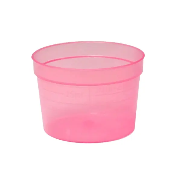 AMPri Einmal Medizinbecher breit 30 ml mit Graduierung, rot 1 Karton = 2000 Stück