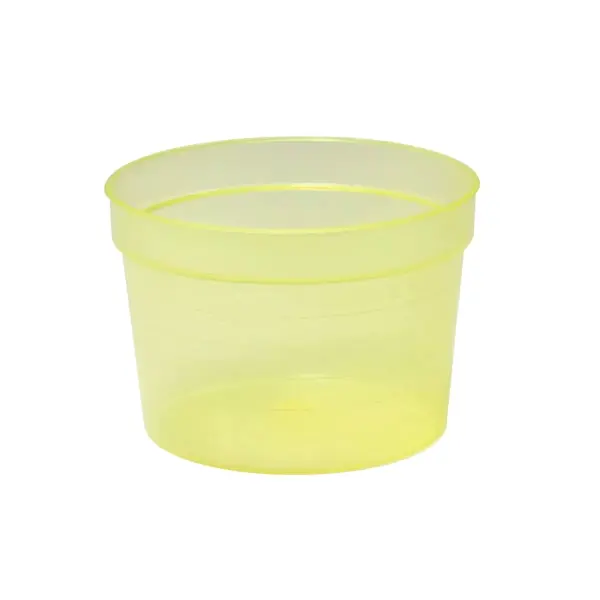 AMPri Einmal Medizinbecher breit 30 ml mit Graduierung, gelb 1 Karton = 2000 Stück