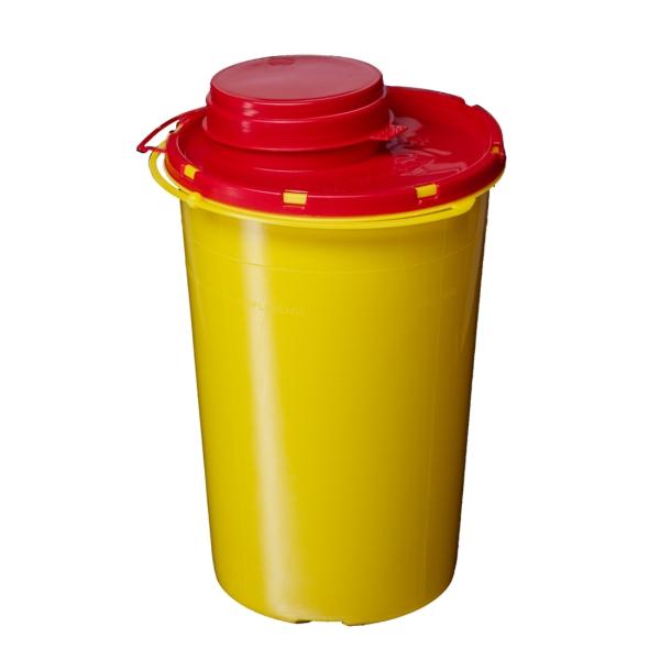 AMPri Einweg-Kanülenabwurfbehälter 0,6 l gelb-rot