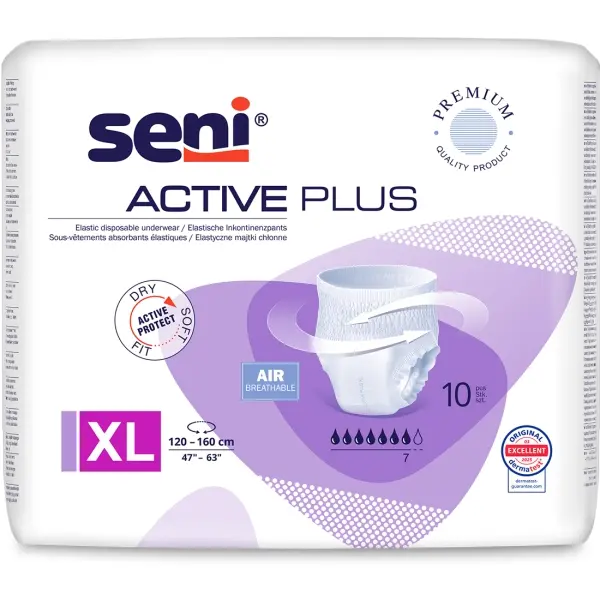 Seni Active Plus Gr. XL elastische Inkontinenzpants 1 Beutel = 10 Stück