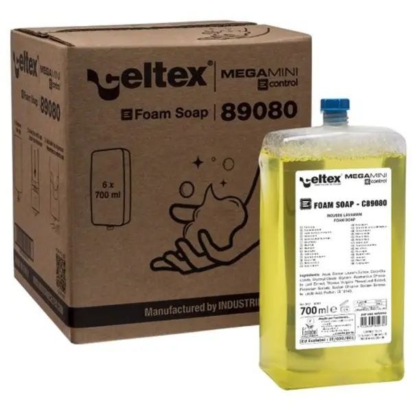 celtex® E-CONTROL SYSTEM Schaumseife passend für die E-Control Spender 1 Karton = 6 x 700 ml