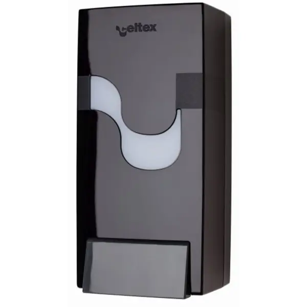 celtex® 90 Seifenspender Kunststoff, schwarz, frei befüllbar, Kapazität 900 ml 