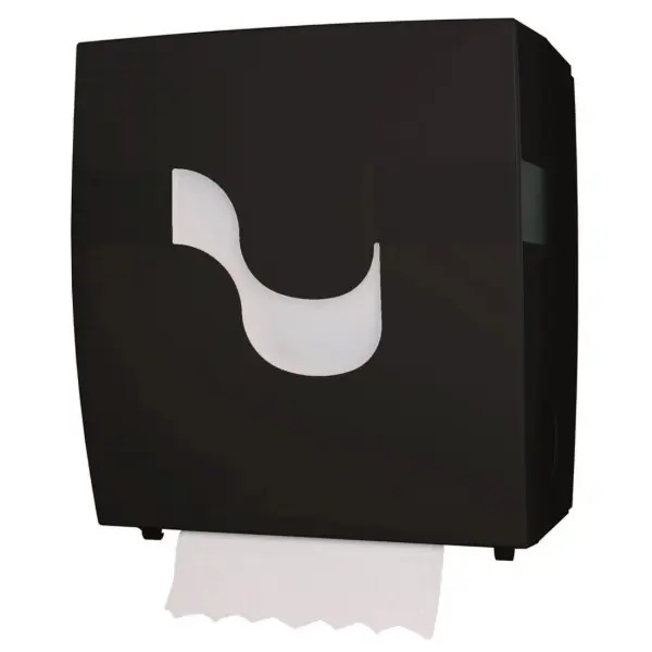 celtex® autocut Handtuchrollenspender Kunststoff, Aussenabrollung schwarz