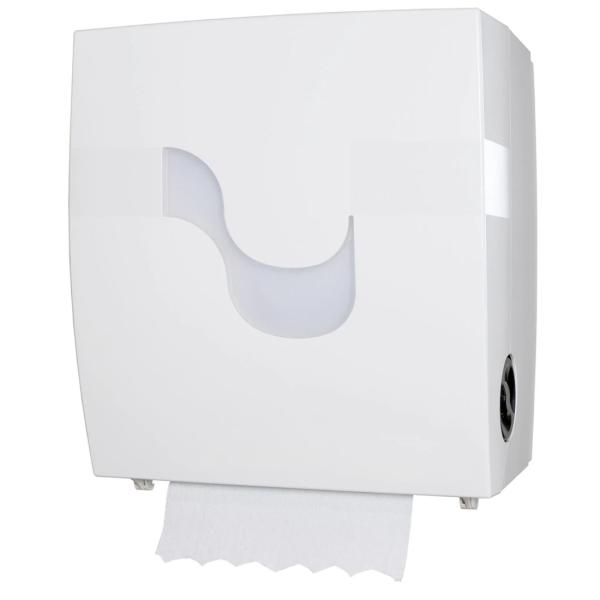 celtex® autocut Handtuchrollenspender Kunststoff, Aussenabrollung weiß