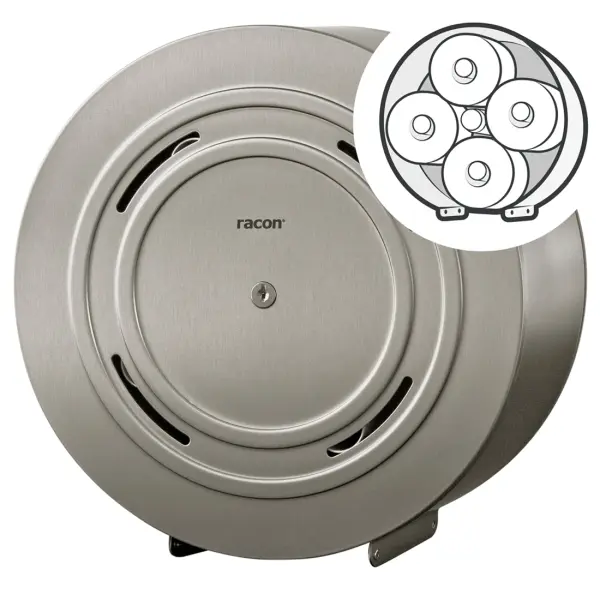 celtex®  Ubi Maior X KR quattro Toilettenpapier-Spender Edelstahl gebürstet mit Antifingerprint 